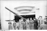 Frankreich, Rommel bei Inspektion des Atlantikwalls
