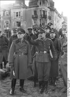 Raversijde, Rommel und Offiziere bei Besichtigung