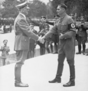 Hitler Shaking Hands With Rudolf Hess