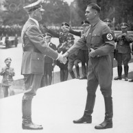 Hitler Shaking Hands With Rudolf Hess