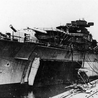 Bismarck armamento em Hamburgo, Alemanha, 10-15 dezembro de 1939, foto 1 de 4
