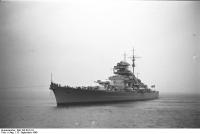 Battleship Bismarck em Brunsbütteler, Schleswig-Holstein, Alemanha, 15 de setembro de 1940