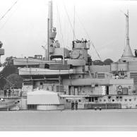 Vista da superestrutura encouraçado Bismarck, 1940-1941